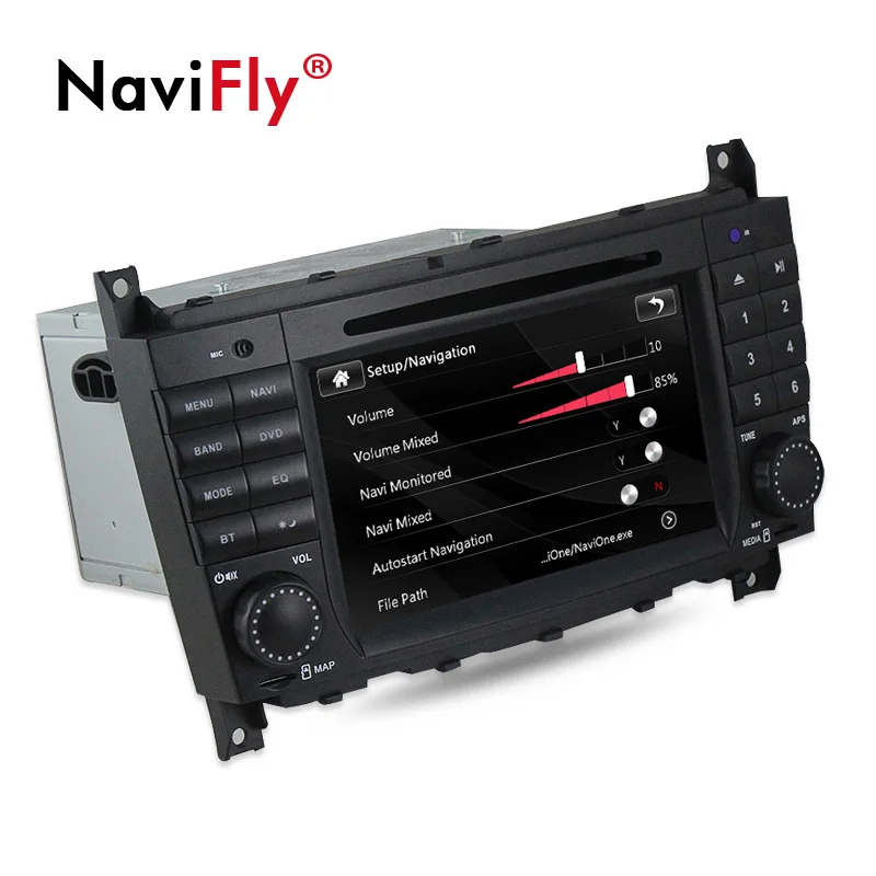 Clearance NaviFly 2 DIN Car dvd player radio audio For Mercedes/Benz/Sprinter/W203/A180/Viano/Vito/W639/A-class GPS navigation RDS BT 2