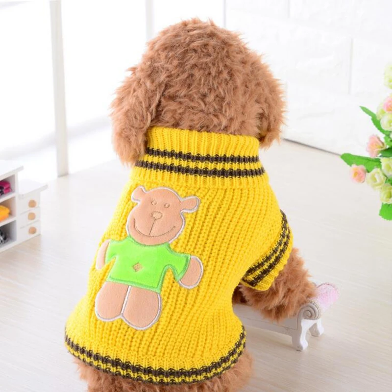 Dog Sweaters 2018 Pet dog sweater autumn and winter clothes puppy