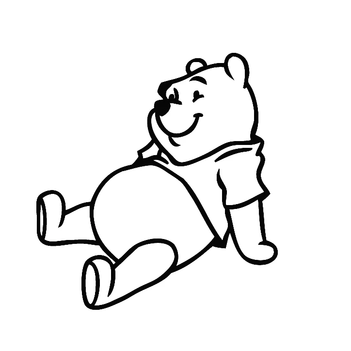 

Winnie The Pooh Day Dream Car Body Stickers Window Door Decal Funny Top Quality Waterproof ZP097