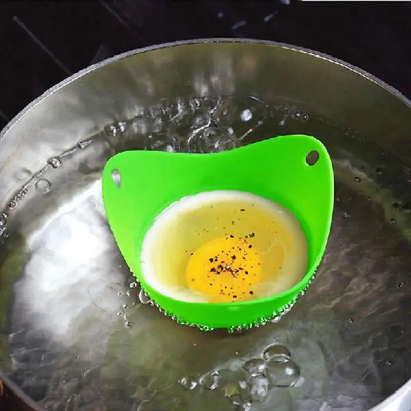 Силиконовая Яйцо-пашот емкость для варки кухонная посуда инструмент паховая форма для выпечки(случайный цвет