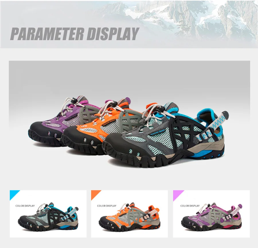 Sapatos de Água Respirável ao ar Tênis de Pesca Primavera Caminhadas Sandálias Mulheres Aqua Livre Trekking Casais Água Tkn 2020 8 Esporte e Lazer