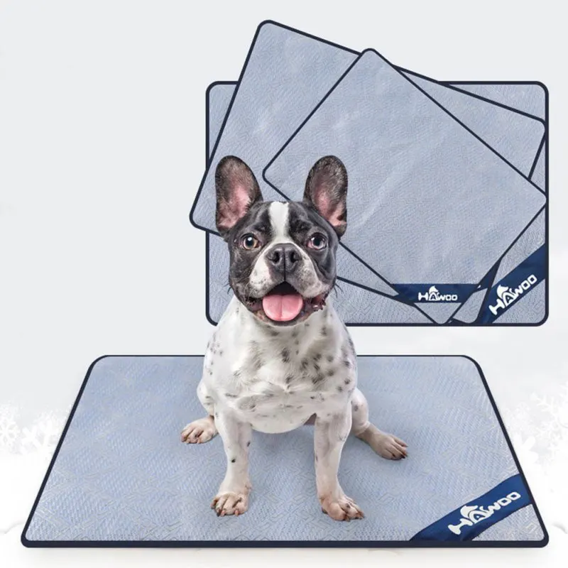 buy Portable Dog Summer Cooling Mats Blanket Ice Pet Dog Bed Mats For Dogs Cats Sofa Tour Camping Yoga Sleeping Pet Accessories