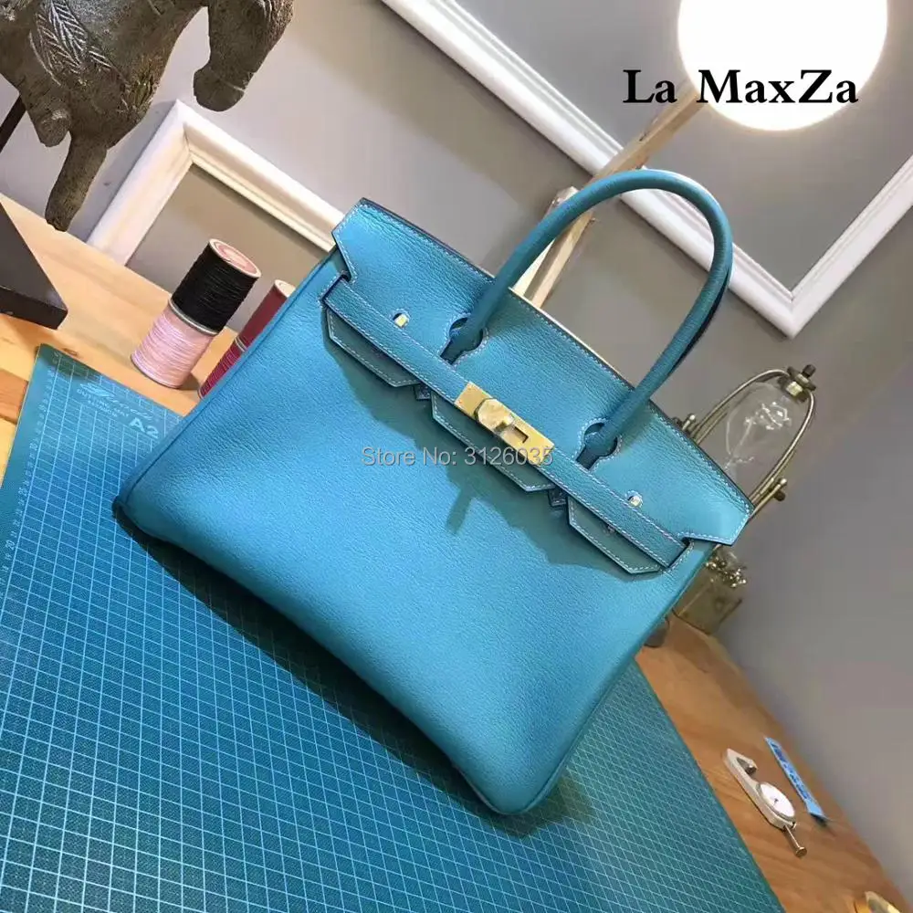 2017 fashion luxury brand runway head layer font b leather b font bag jacket high end