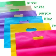 Высокое качество 50 шт./партия 40x31 см+ 5 см индивидуальные подарочные пакеты пластиковые хозяйственные сумки оптом с ручкой промоупаковка пластик