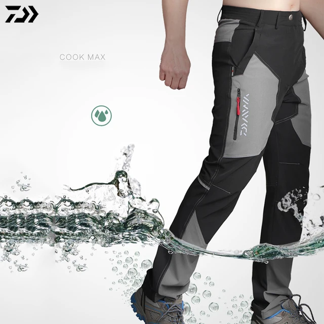 US $27.52 DAWA Summer Professional Men Outdoor Sports Pants Fishing Pants Anti-static Anti-UV Quick Drying Br