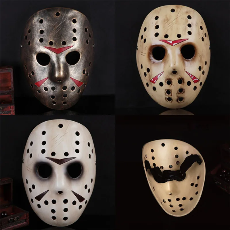 Grade Resin Jason Full Face Mask Freddy Vs Jason Movie Theme Halloween Party Cosplay Horror Halloween Masks Party Props FA103 (7)