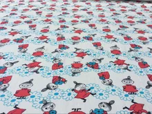 Japon belle moomin Petit Mon doux DIY Lycra Tricoté coton tissu À Coudre Patchwork bébé fille garçon chemise vêtements Literie