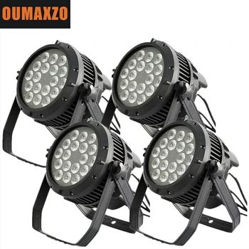 

4pcs/lot Led par Light Waterproof 18pcs 15w RGBWA 5in1 stage lighting DMX512 signal control for Outdoor Party Club, Dj, Disco