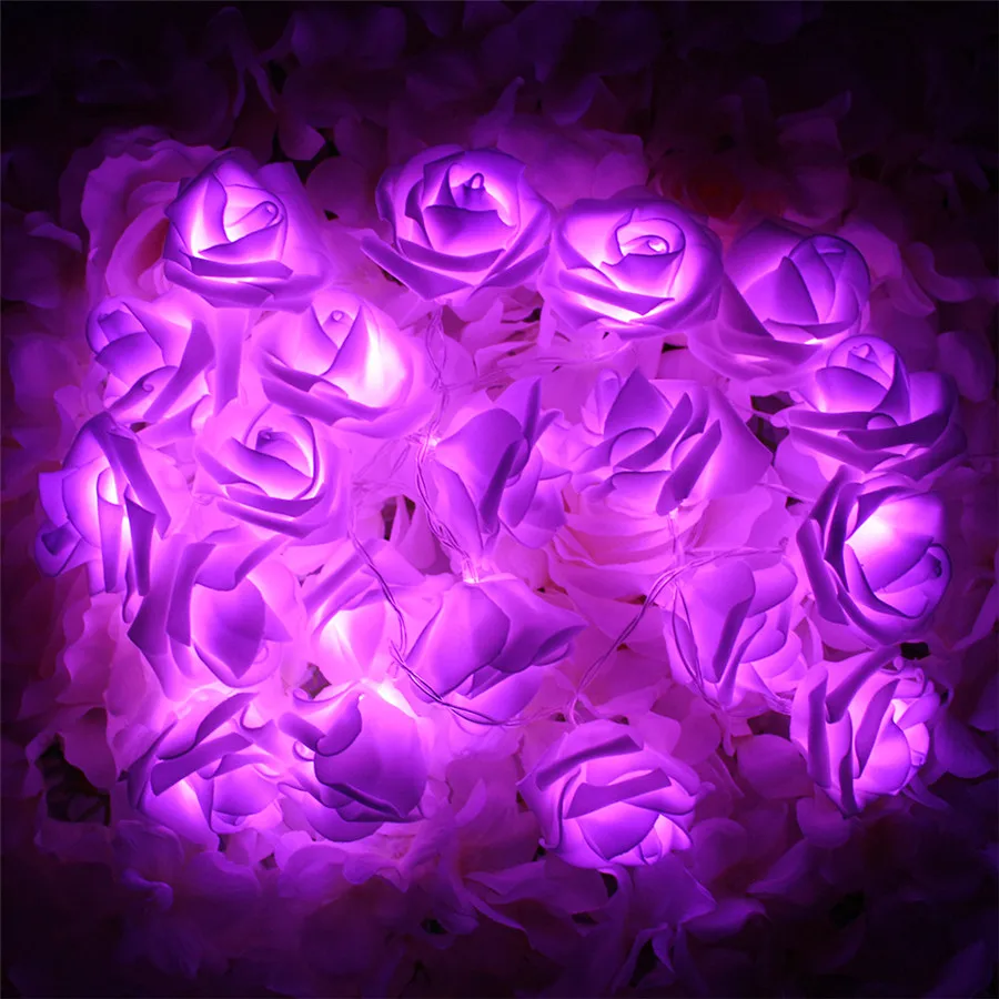20 шт. Декоративная гирлянда с цветами розы 2 м|lights for wedding|fairy string lightsstring lights |