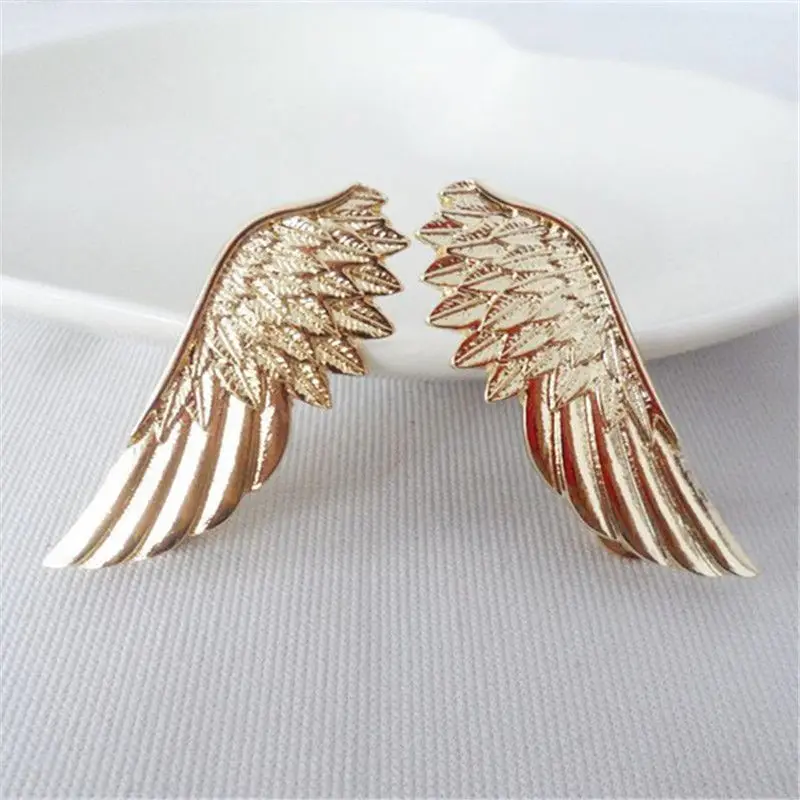 Elegant Angel Wings Feather Suit Pin Collar Pin Brooch for Unisex 