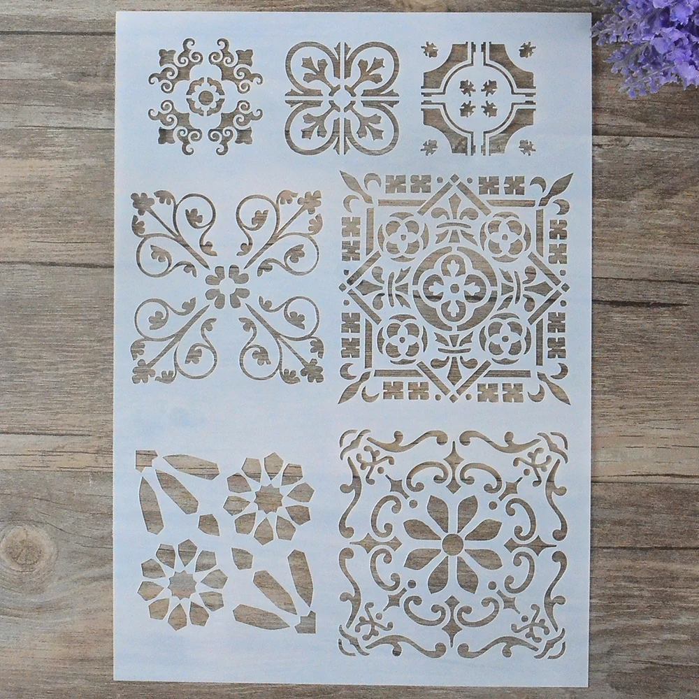 Buy DIY Craft Layering Stencils For Walls Painting