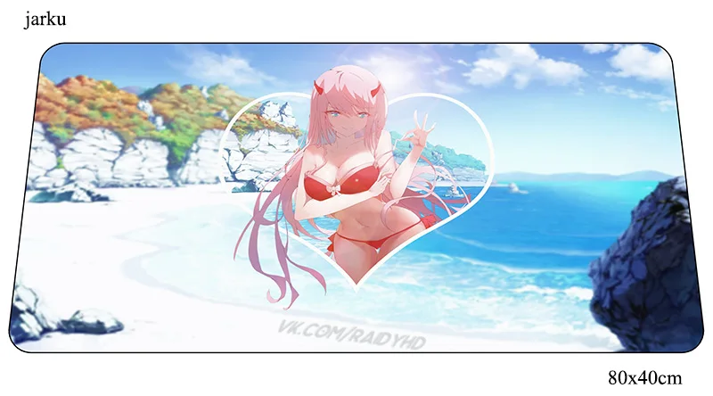 darling in the franxx mousepad gamer big 800x400x3mm gaming mouse pad Halloween notebook pc accessories padmouse ergonomic mat - Цвет: Size 800x400x3mm