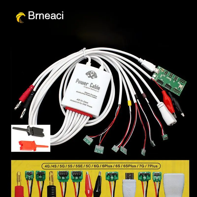 Brneaci для iPhone7P 7 6SP 6 S 6 Plus 6 5s 5 4s 4G Профессиональный блок питания Тестовый Кабель Батарея активация зарядная плата - Цвет: IP4-7P