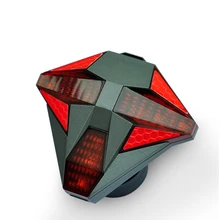 NEW Transformers USB Rechargeable Bicycle Taillight bike Taillamp Rear Wireless Remote Control Light Turn Signal LED Lamps