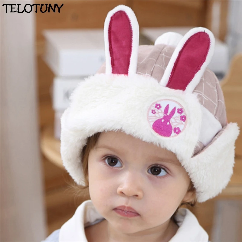 TELOTUNY/ г.; модная детская зимняя шапка для мальчиков и девочек с кроличьими ушками; теплая шапка; IU20