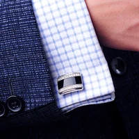 Black Crystal Cufflinks 2