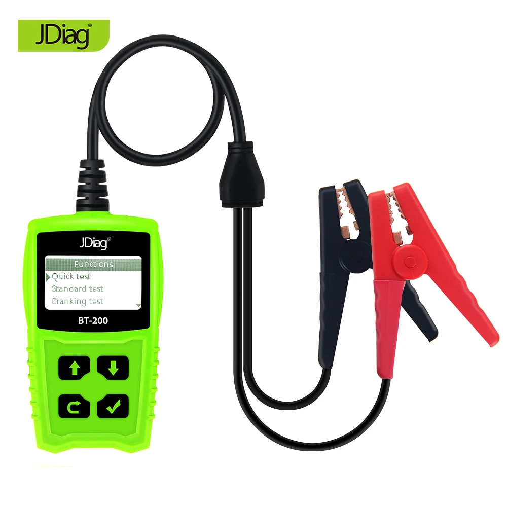 JDiag FasCheck BT 200 Car Battery Tester BT200 LCD Display 12V
