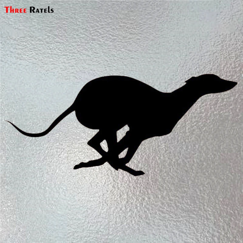 

Three Ratels LBH067 # 20.4x9cm vinyl animal running Greyhound styling removable funny car stickers and decals