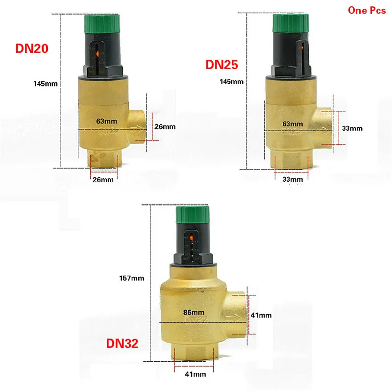DN20/25/32 pressure differential bypass valve Adjustable automatic value Self contained proportional 1.0 3.0 bar | Обустройство дома