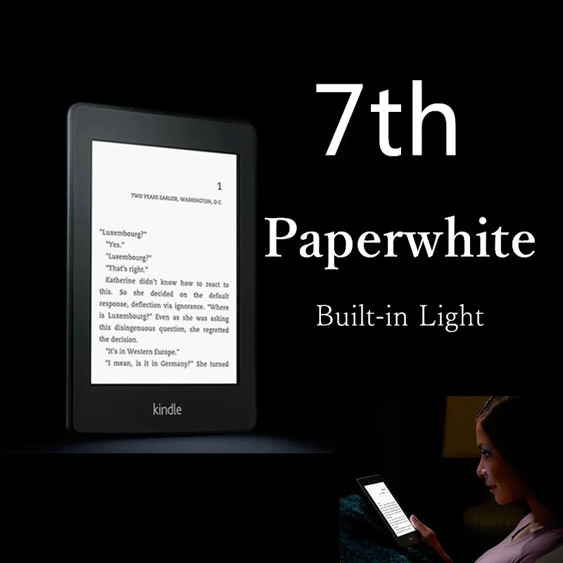 Совершенно новый неоткрывающийся электронный книги Kindle Paperwhite 7 поколения со