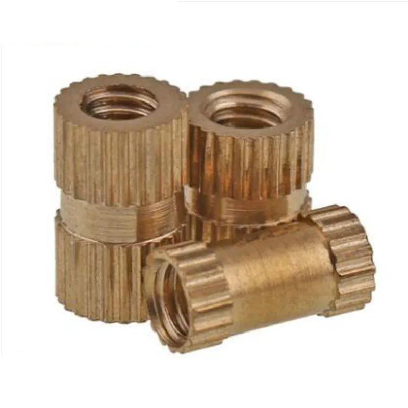 

10PCS M8 M10 Injection Molding Brass Knurled Thread Inserts Nuts
