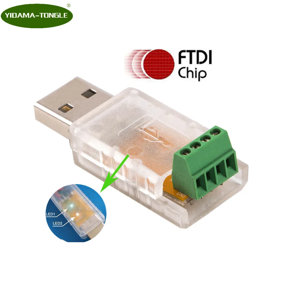 Переходник USB в RS485 485 модуль преобразователя rs485 usb разъем с поддержкой Win7 XP Vista Linux