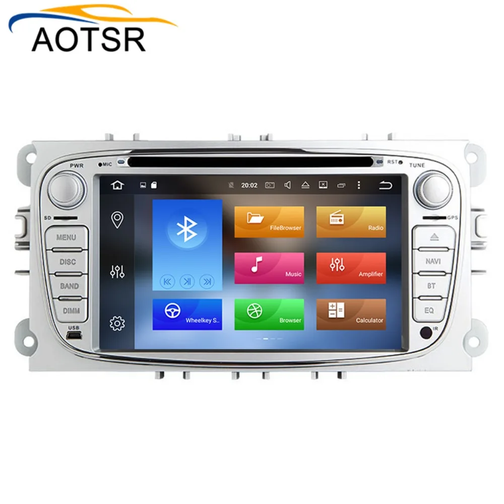 Top IPS Screen Android 8.1 Car DVD Multimedia player head unit for Ford Focus 2004 - 2011 with GPS navigation Radio stereo 4+32G BT 2