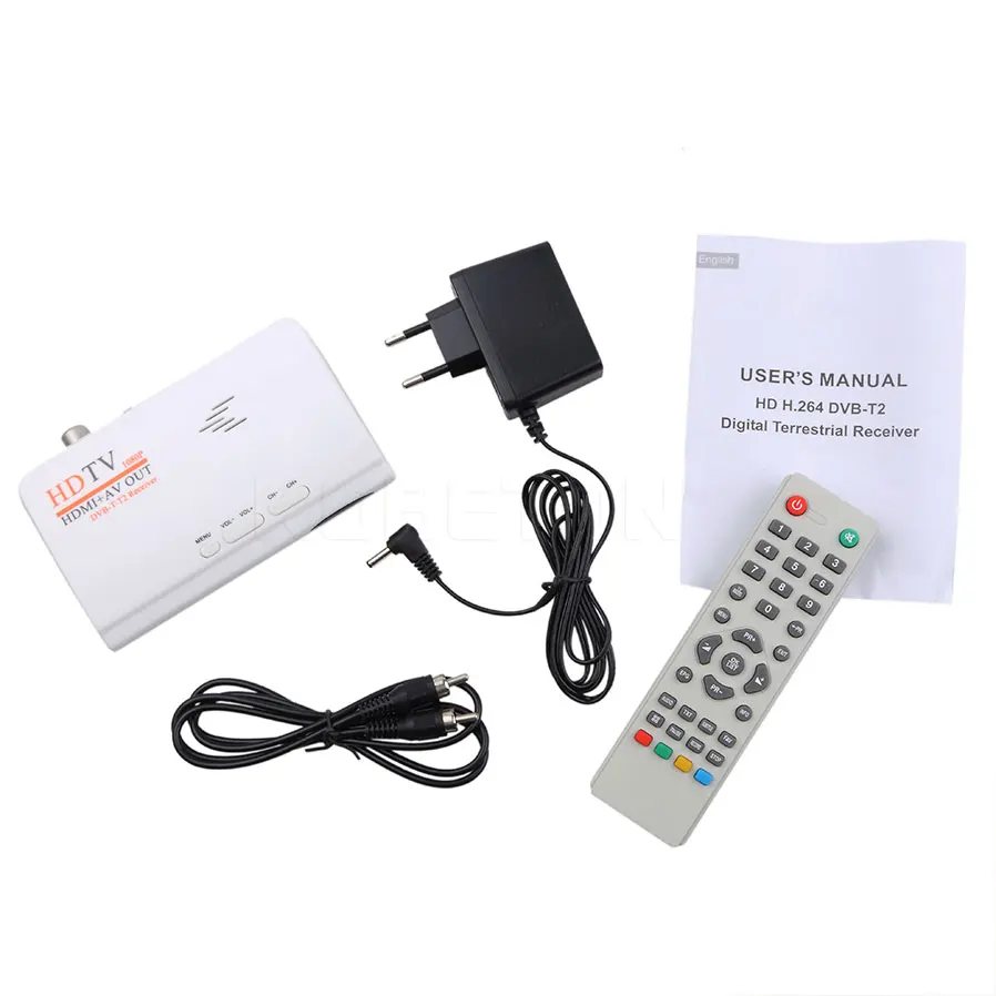 Цифровой наземный ресивер Kebidumei HD TV 1080p HDMI + AV выход USB2.0 DVB T2 ТВ приставка|tv box|set-top