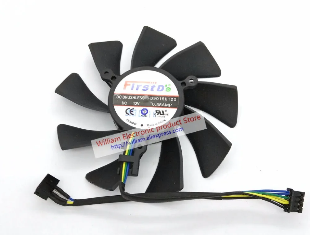 Новый оригинальный для сапфир XFX FX 797A/G HD7950 HD7970 Vapor X GHz Edition видеокарта вентилятор