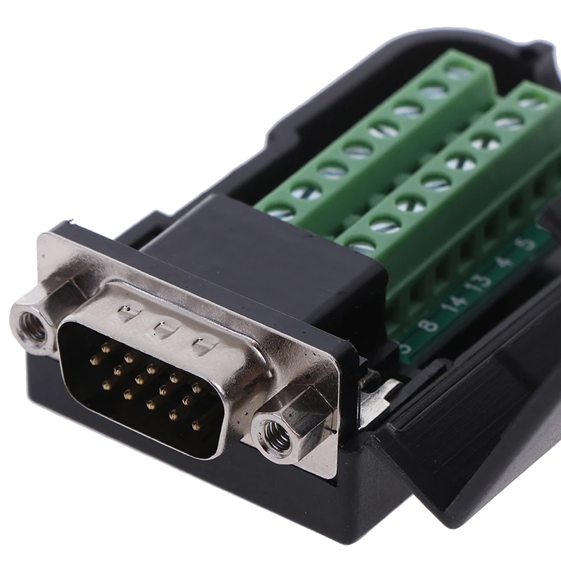 Новый Hpt D SUB DB15 VGA Женский/мужской 3 ряда 15 булавки Plug Breakout терминалы