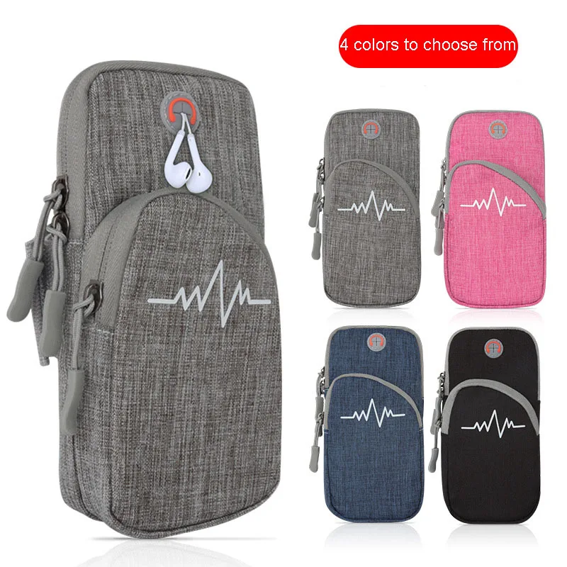 Outdoor sports running arm bag nylon waterproof mobile phone arm set multi-function fashion fitness running bag arm sleeve