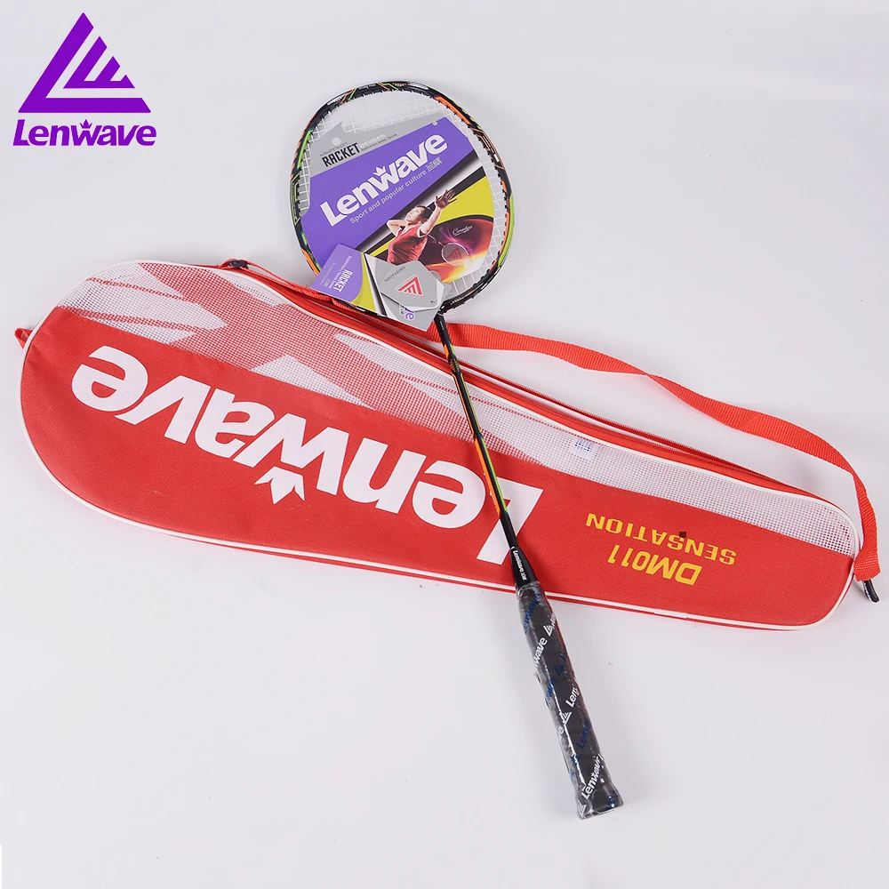 Aluminum Carbon Badminton Rackets Lenwave Brand Sports Training Fitness