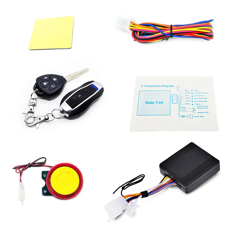 Universal Motorcycle Bike Alarm System Scooter Anti Theft