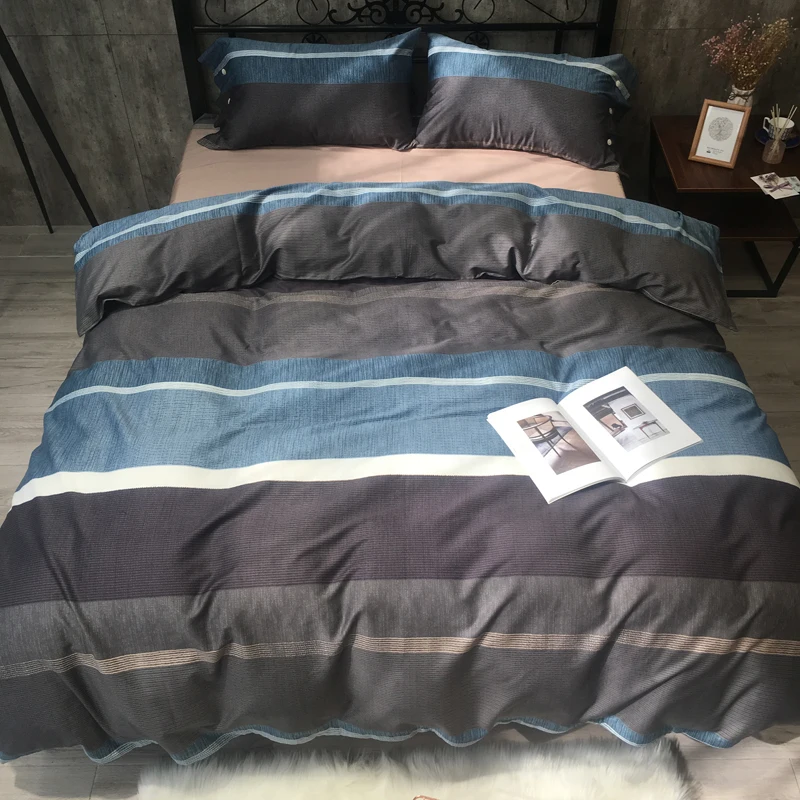 

Egyptian Cotton Luxury Bedding set King Queen size 4Pieces Bed set Duvet Quilt cover cloth set Pillowcase
