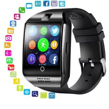 

CHENFEC Q18 Passometer Smart watch with Touch Screen camera Support TF card Bluetooth smartwatch for Android IOS Phone HUAWEI