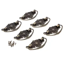 6pcs Antique Brass Bronze Metal Pull Handle Jewelry Box Drawer Cabinet Cupboard Handle Pull Knobs Decorative Furniture Hardware 5 pcs high quality metal handle stainless steel handle drawer handle knobs for drawer wooden jewelry box furniture hardware