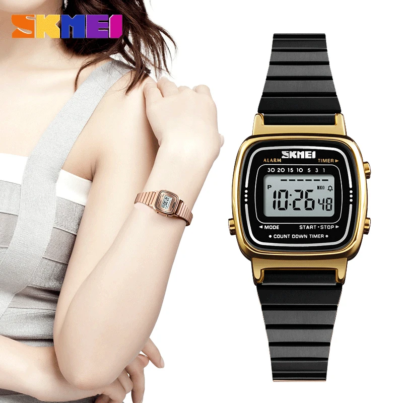 

SKMEI Famous Top Luxury Brand Womens Watches Waterproof Countdown Led Digit Lady Watch Woman Clock Relogio Feminino Reloj Mujer