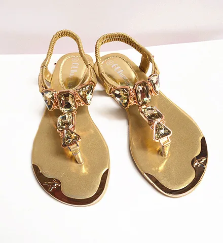 Woman Sandals 2022 high quality Rhinestone women shoes flip flops ladies casual summer beach shoes women flats sandals