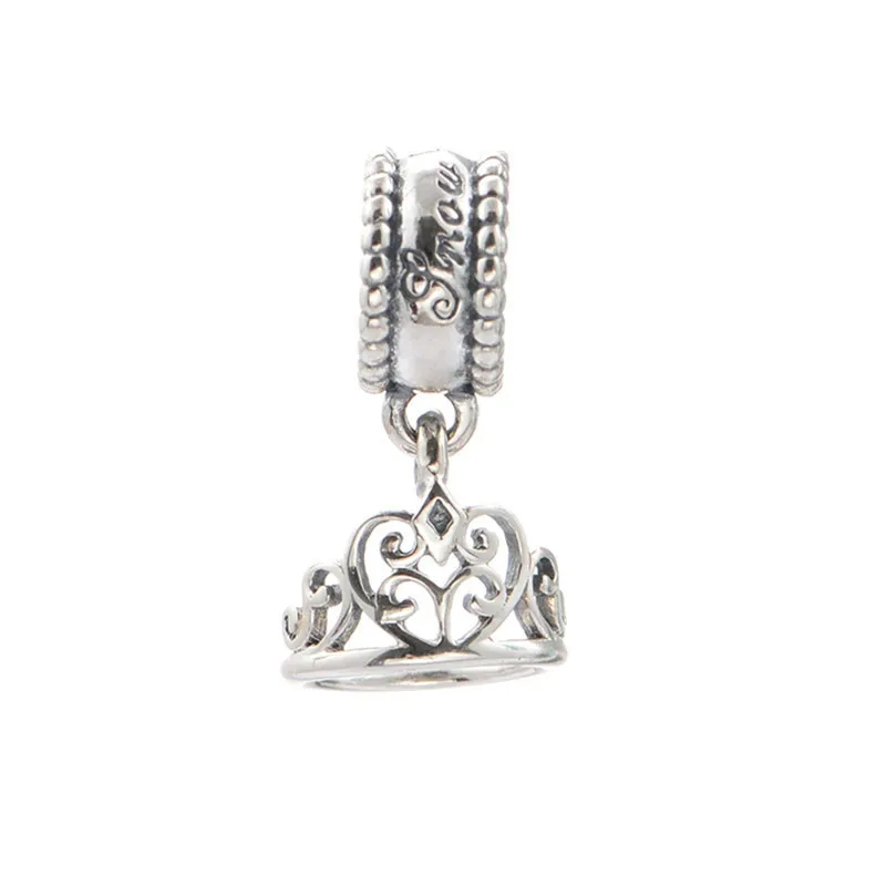 

Snow White Tiara Dangle Charms Fits Original Brand Bracelet 925 Sterling Silver Charm Beads for Jewelry Making Promotion