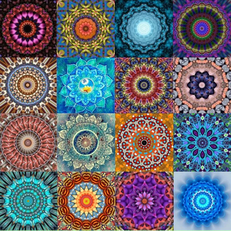 

20 Patterns DIY Diamond Painting Cross Stitch FULL Diamond Embroidery Mandala Pictures Home Decoration Hand Pasted Gift