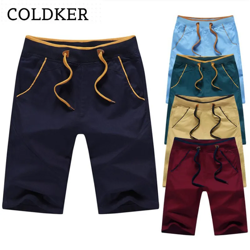 COLDKER модные однотонные мужские Короткие повседневные летние уличные шорты для мужчин большие размеры korzomer korte broek mannen