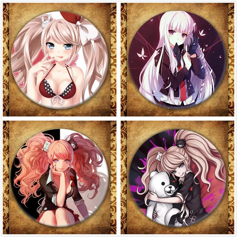 

Japanese Anime Danganronpa V3 Trigger Happy Havoc Display Badge Fashion Cartoon Figure monokuma Naegi Makoto Brooch Pin Jewelry