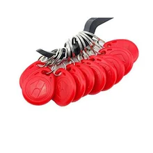 DWE CC RF Красочный мини брелок для ключей с рчид 125 кГц TK4100 бесконтактный брелок для ключей ABS