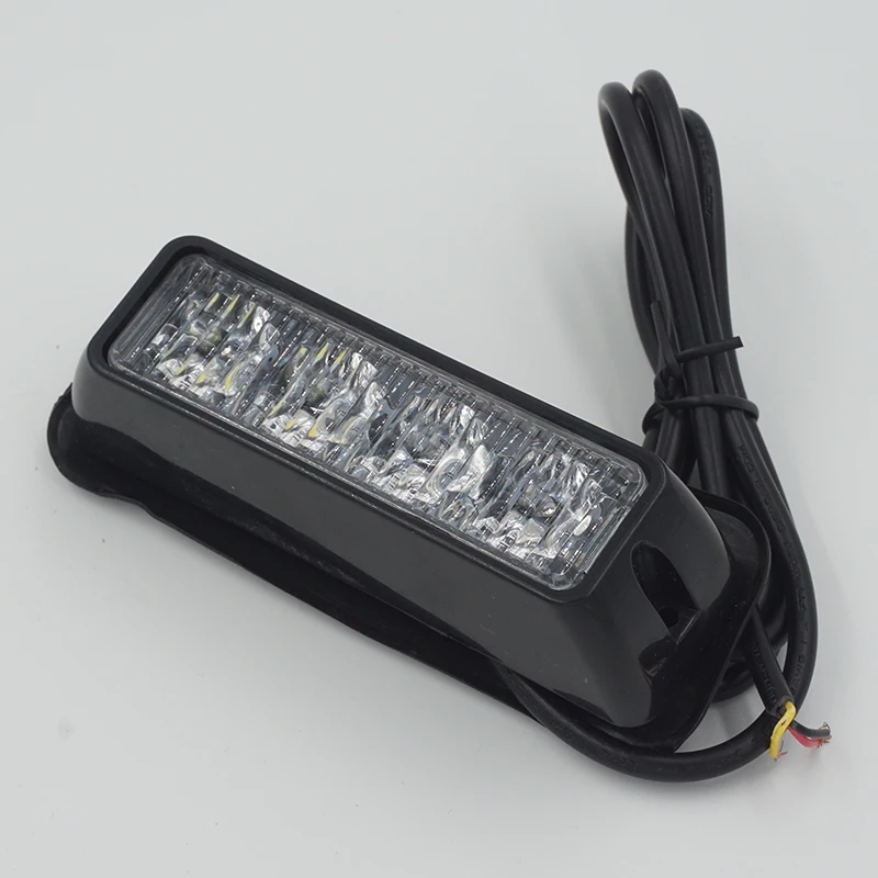 

High Quality 4 LED Car Emergency Beacon Light Bar Warning Light 12 Flashing Modes 4W 12V LED Strobe Light Universal Hazard Truck