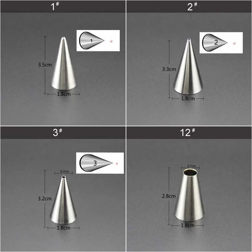 28 шт. нержавеющая сталь носик для украшения глазури трубки Кондитерские советы помадка украшения торта инструменты для выпечки