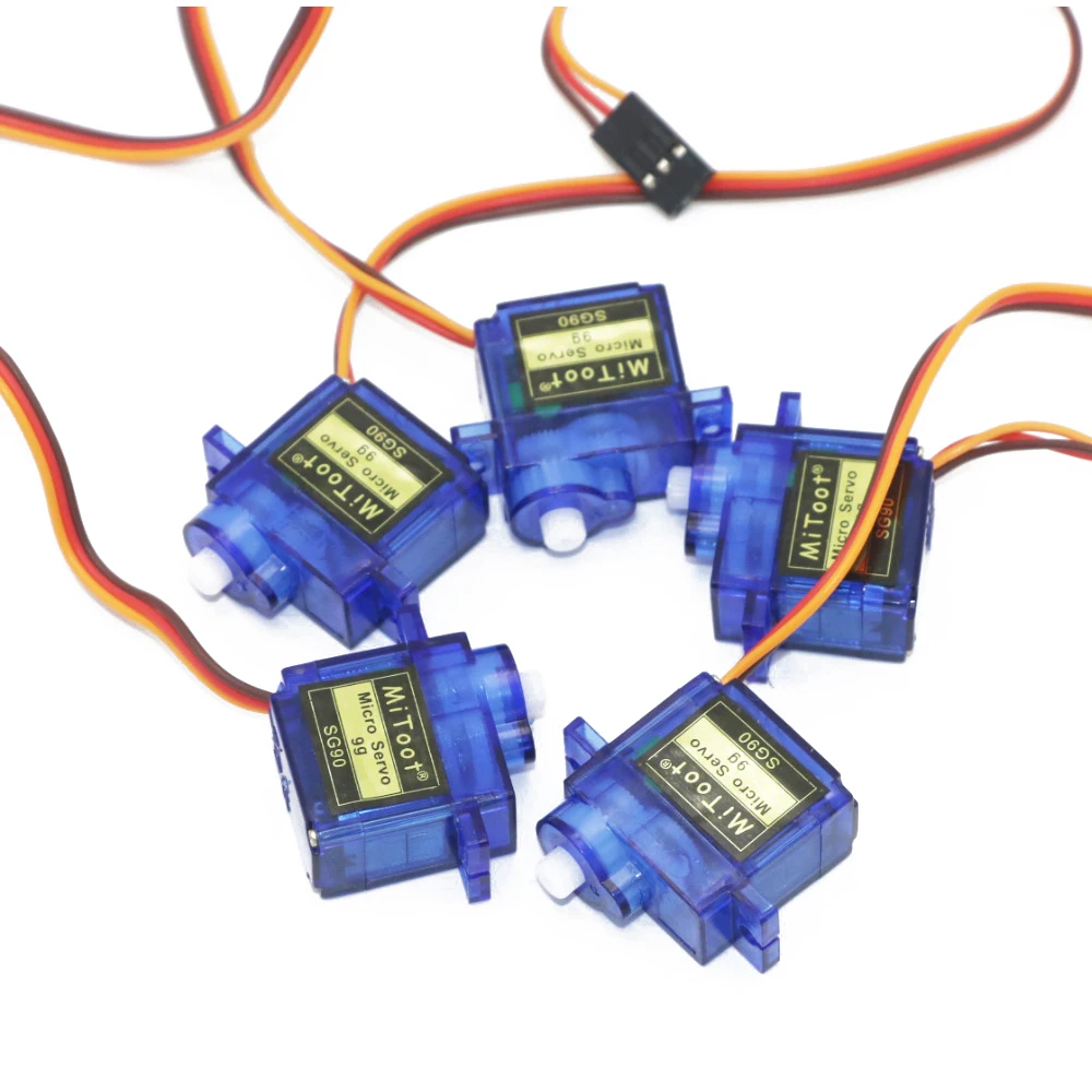 

50pcs/lot 100% Brand New SG90 Mini Gear Micro Servo For RC Car Boat Helicopter Airplane Trex 450 Wholesale