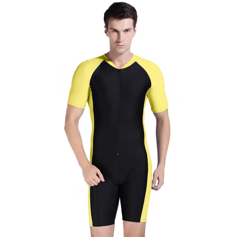 Pesca subarina Sbart гидрокостюм для серфинга, костюм для дайвинга, Цельный купальник, плавательный костюм для дайвинга, Рашгард для мужчин Wo men s Rashguard - Цвет: Цвет: желтый