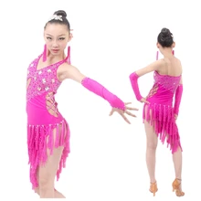 Новые пикантные высококлассные роза красная Обувь для девочек Костюмы для латиноамериканских танцев платье для танцев w/бриллианты/Ленточки, salsa/Румба/Samba/Chacha/Костюмы для бальных танцев этап конкурса костюм