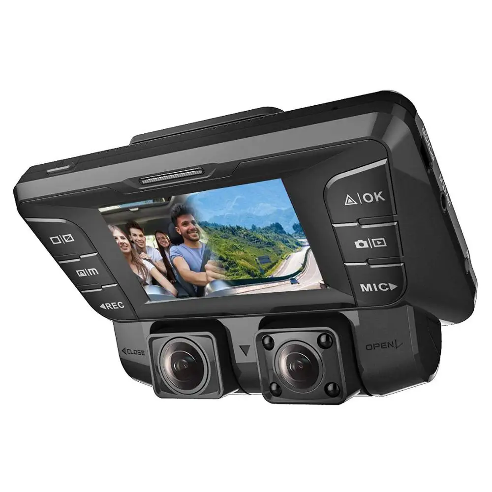 Обновленный Автомобильный видеорегистратор 2 7 дюйма две камеры FHD 1080P + с Wi Fi