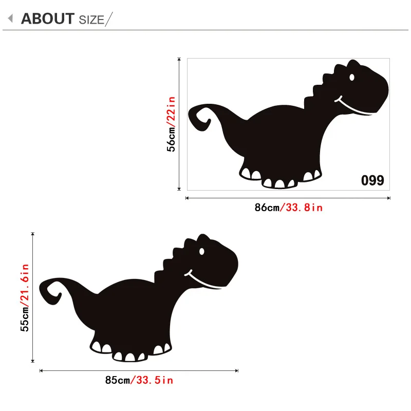 Мультяшный динозавр стираемая Детская Наклейка на стену меловая наклейка Съемная школьная доска наклейка на стену s для детей комнаты Дети стикер на стену